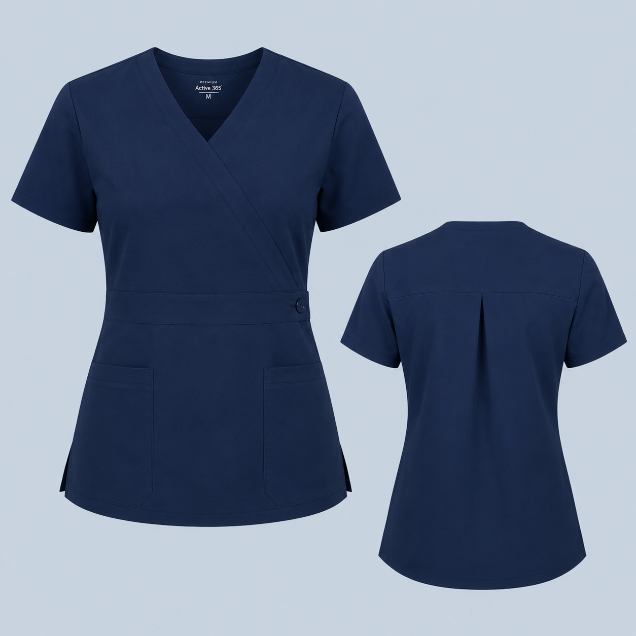 Mock Wrap Scrub Top | Premium Quality With Comfortable Fabric