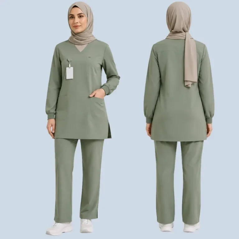 Women's 100% Organic Cotton Scrub Set